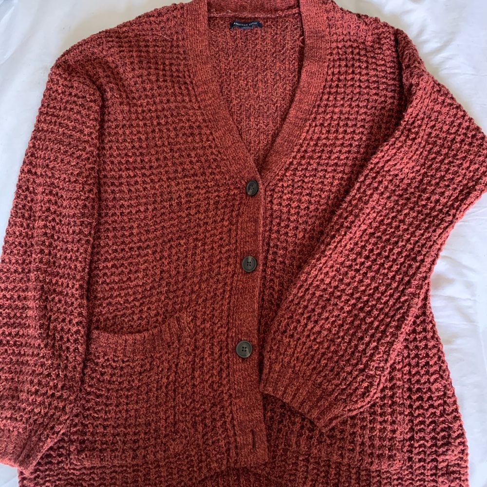 Baggy Cozy American Eagle Cardigan
